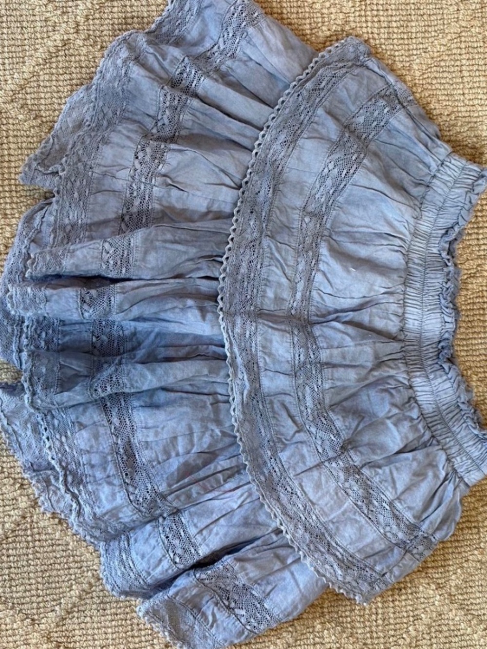 Medium Love shack fancy blue skirt